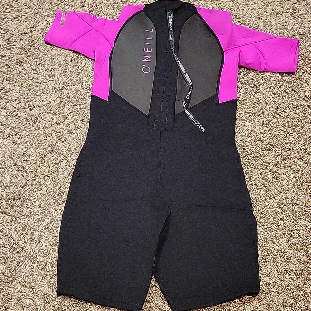 O'Neill Youth 16 Reactor II Short Sleeve Back Zip Spring Suit Beach Vacation